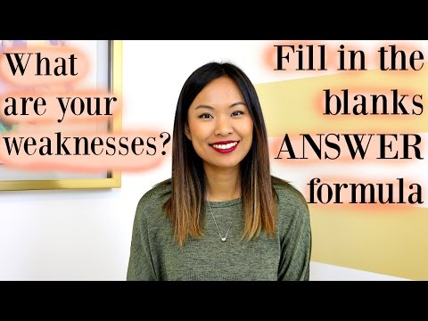 What are Your Weaknesses? - Sample Answer What are Your Weaknesses? - Sample Answer