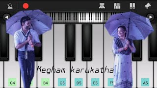 Megham karukatha - Thiruchitrambalam | Dhanush | Anirudh | Perfect Piano | Basic Piano