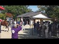 2014年吉備津彦神社秋季例大祭の流鏑馬入場