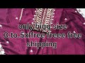 free freee free shipping only bigg size 3.to.5xl Hariom Creation mo.9979080608#viralvideo #fashion