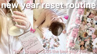 MY NEW YEAR RESET ROUTINE🌙(vision boards, setting goals, reflecting on 2024 + more)