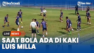 LIHAT! Luis Milla Terlibat Drill Tiki-taka dengan Pemain Persib Bandung, lengket Banget!