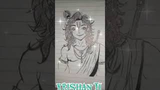 Krishna ji #drawing #anime ll song duvida plese subscribe me