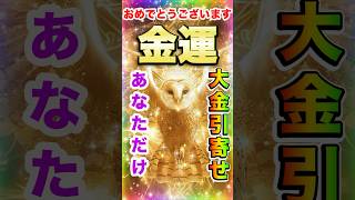 ⚠️【大金引寄せ】黄金の梟🦉⛩️30秒見るだけで金運覚醒！✨莫大な富と幸運があなたの人生に訪れる🍀#金運上昇 #金運 #お金 #開運 #運気アップ #shorts  #引寄せ