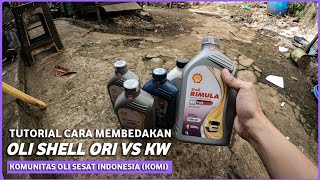 TUTORIAL MEMBEDAKAN OLI SHELL ASLI DENGAN PALSU | Shell Rimula R4 Plus | TRAVELOJOL