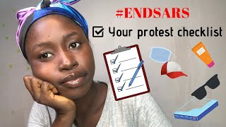 DON’T GO FOR PROTEST UNPREPARED/here’s a checklist ✌🏾/ #ENDSARS #ENDSWAT