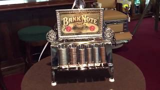 Original 1800's Lamson Cast Iron Coin Changer Bank w lit Marquee FOR SALE  $1,995