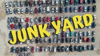 Pull A Part Junkyard with Drone