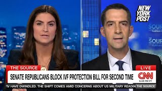 Sen. Tom Cotton and CNN’s Kaitlan Collins clash over IVF: ‘You’re not going to stop me there!’