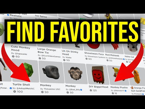 How to See Favorites on Roblox 2022 | All Clothing, Items & More