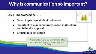 Paraprofessionals Communication in the Workplace