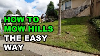 How To Mow Hills The Easy Way With A Self Propelled Lawn Mower