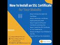 How to Install an SSL Certificate for Your Website