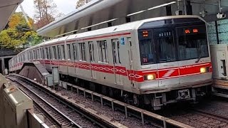 東京メトロ丸ノ内線02系02-111F各駅停車荻窪駅行き四ッ谷駅到着