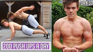 200 Push Ups a Day for 30 DAYS CHALLENGE (INSANE BODY RESULTS) - How To Start And Build MUSCLE