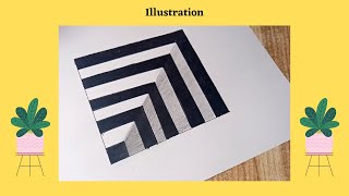 Very Easy!! How To Draw 3D Hole - Anamorphic Illusion - 3D Trick Art on paper | Zeiann Art ||