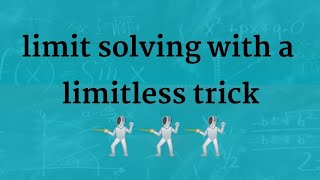 LIMITS SUPER TRICK//JEE/NDA/NA/CETs/AIRFORCE/RAILWAY MATH SHORTCUT// TRICKS