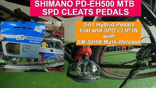 SHIMANO PD-EH500 MTB CLEATS SPD PEDALS REVIEW AFTER 2 MONTHS| 2in1 Hybrid Pedal Dual Purpose