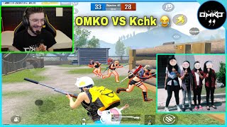 OMKO 99 AGAINST 4 GIRLS 😹😹 | PUBG MOBILE