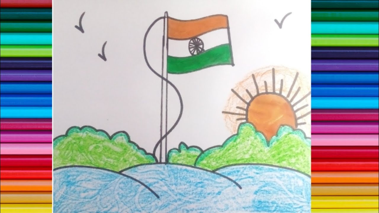 #How_to_draw_indian_flag| Independence Day Drawing| Republic Day ...