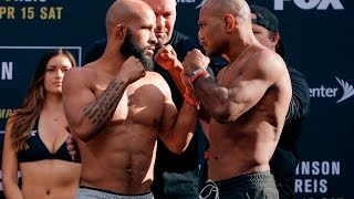 Demetrious Johnson vs. Wilson Reis UFC on FOX 24 Weigh-in Staredown - MMA Fighting
