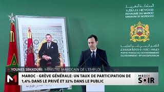 Grève générale au Maroc : un taux de participation de 1,4% dans le privé et de 32% dans le public