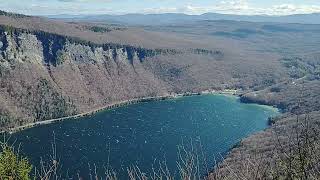 Mt. Hor Lookout with a view of Mt. Pisgah across the Lake Willoughby