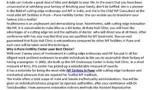 Best IVF Centre in Pune