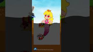 Save Mermaid Princess Peach 🐋 Mermaid Secrets 💚 #shorts #tiktok #Story #viral