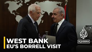 EU's Borrell meets Palestinian President Abbas, Israeli Minister Gantz