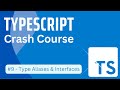 TypeScript Tutorial in Hindi #9 - Type Aliases & Interfaces in TypeScript