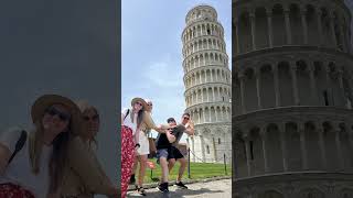Leaning Tower of Pisa: What *Not* to do as tourists! 🤔 #Italy #TravelTips #travel #mime