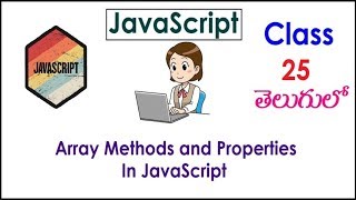Array Methods and Properties JavaScript Training Videos Telugu 25 Length I JavaScript Tutorial
