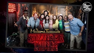 Stranger Things Cast Surprises Fans at Madame Tussauds Wax Museum