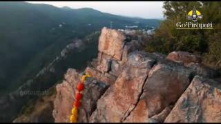 View from natural rock formation Tirumala Hills