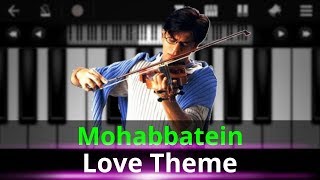 Mohabbatein Love Theme Piano Tutorial | Mohabbatein Theme BGM Tune on Piano | Shahrukh Khan