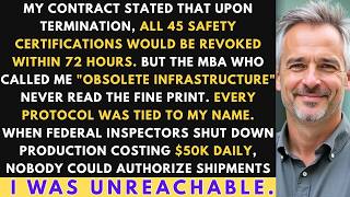 They Fired Me as 'Obsolete Infrastructure'—Then Realized I Held 45 Safety Certifications