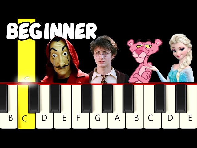 18 Songs Everybody Knows Very Easy Slow Piano Tutorial Melody Only