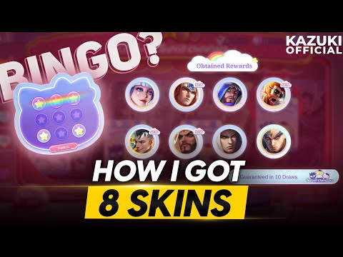 HOW I GOT 8 SKINS FROM THE SANRIO EVENT USING TOKENS  GUARANTEED EPIC SKIN ON 10 DRAW  MUST WATCH!