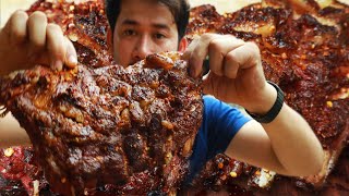 PK 114: ​Roast Beef Ribs with Salt chili. ឆ្អឹងជំនីគោអាំងអំបិលម្ទេស.