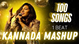 1 Beat 100 Songs | 40 years of Sandalwood | Kannada Medley | Kannada Mashup Songs | Eesha Suchi