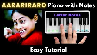 Aarariraro Piano Tutorial with Notes | Yuvan Shankar Raja | Yesudas | Perfect Piano | 2020