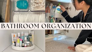 7 bathroom organization ESSENTIALS to help you be more efficient and minimal ✨