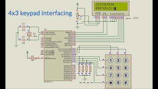 Keypad interfacing with microcontroller