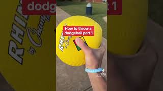 How to Throw a Dodgeball Fast! Pinch Method!