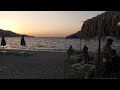 30 seconds samos evening atmosphere on long beach kokkari 4k