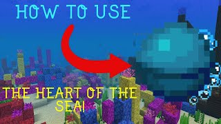 How To Use The Heart Of The Sea In Minecraft!