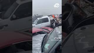 Massive car pileup as 'superfog' causes low visibility along Louisiana highway