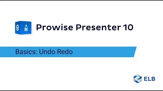 Prowise Presenter 10 Basics: UndoRedo