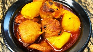 নিরামিষ আলু বড়ির ঝাল।Aloo Bori Jhal Niramish - Veg Recipe in Bengali | Ranitadkitchen